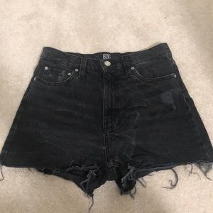 black distressed BDG urban outfitters jean shorts